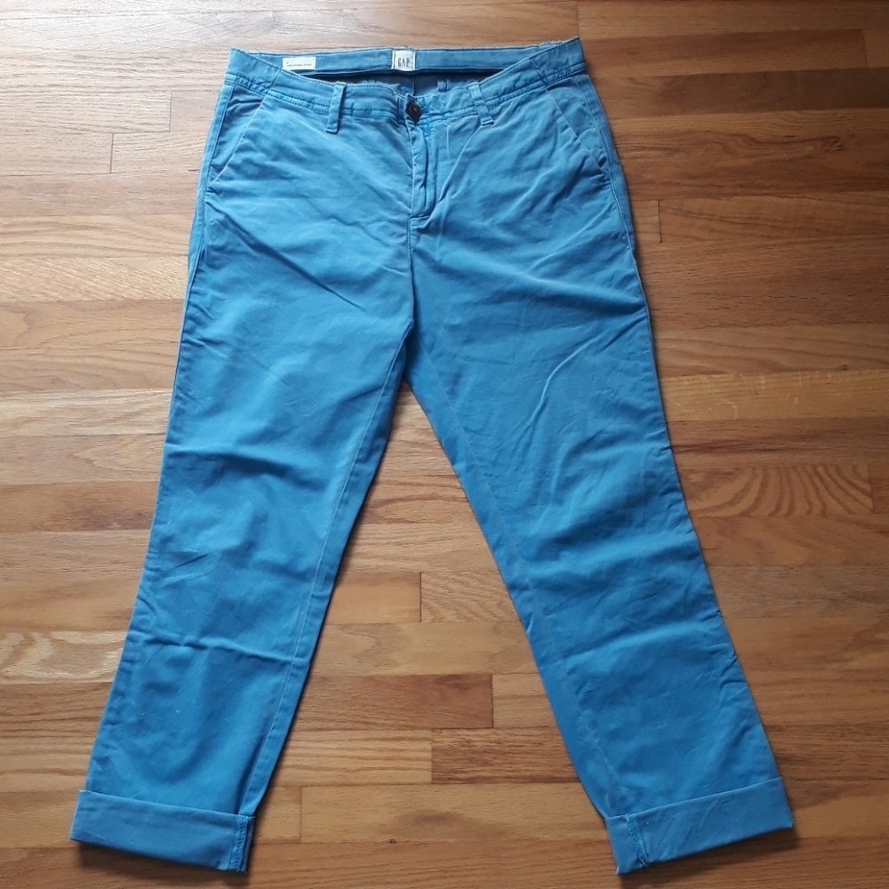 Gap girlfriend chino blue cotton